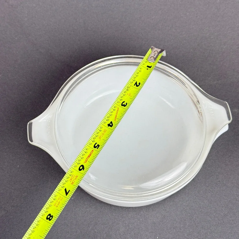 Pyrex Casserole Dish 471 White Milk Glass 1 Pint with Lid 470-C